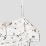 GANNI Printed Satin Slip Top – Egret