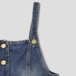 GANNI Heavy Washed Denim Top – Blue