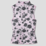 GANNI Shibori Pleat Top – Light Pink