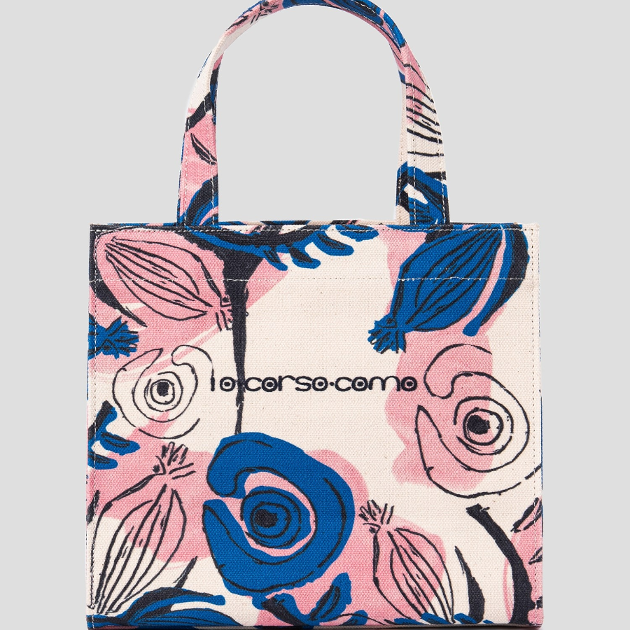 10 CORSO COMO – сумка Pink Flora Canvas Bag