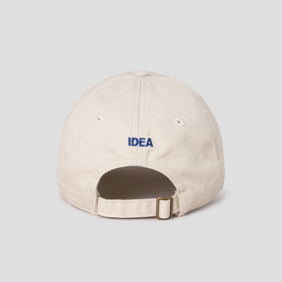 10 CORSO COMO – кепка Cat To Feed Hat (Beige + Blue Embroidery)