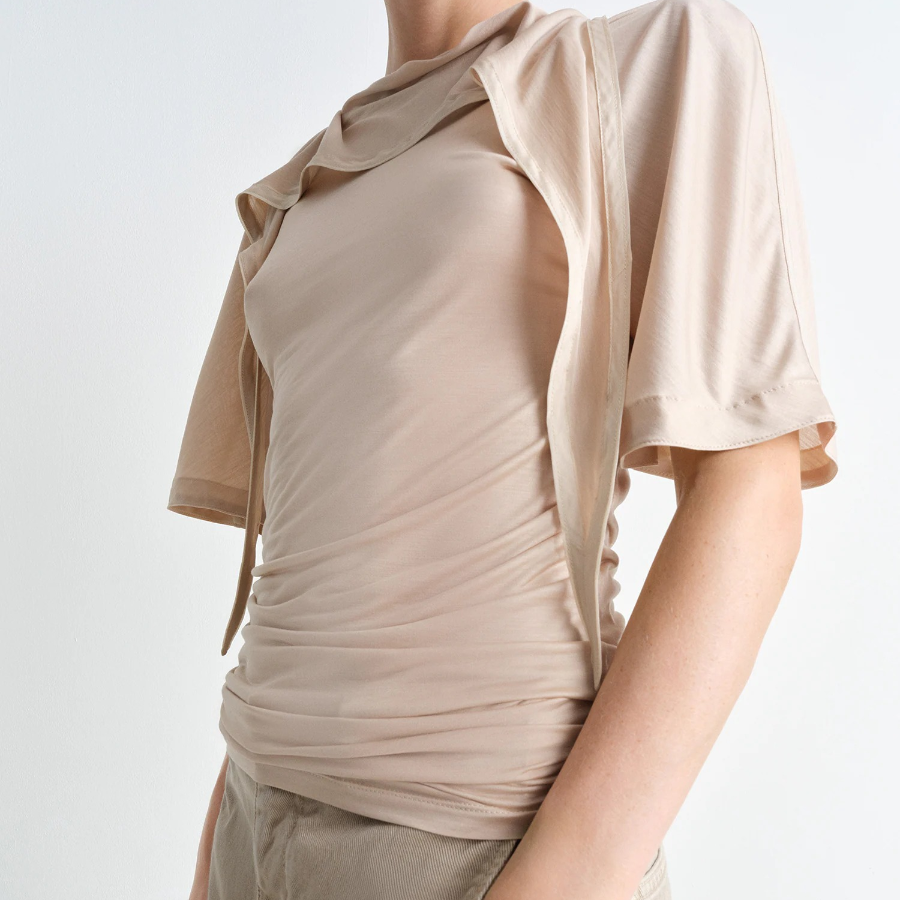 LEMAIRE – Short Sleeve Foulard Top