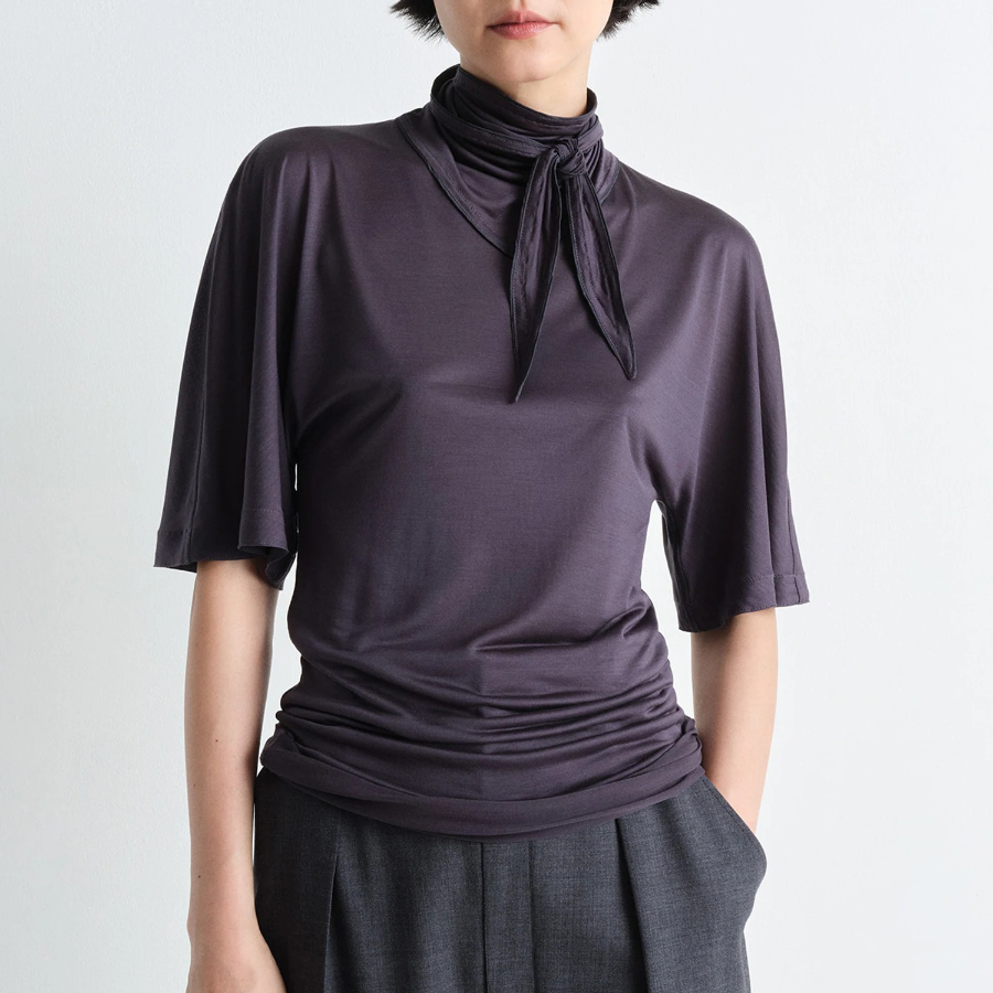LEMAIRE – Short Sleeve Foulard Top
