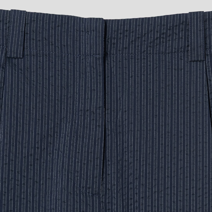Maison Kitsune Women Elasticated Casual Pleated Pants - Navy