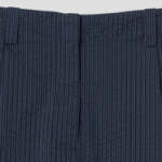 Maison Kitsune Women Elasticated Casual Pleated Pants - Navy