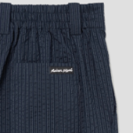 Maison Kitsune Women Elasticated Casual Pleated Pants - Navy