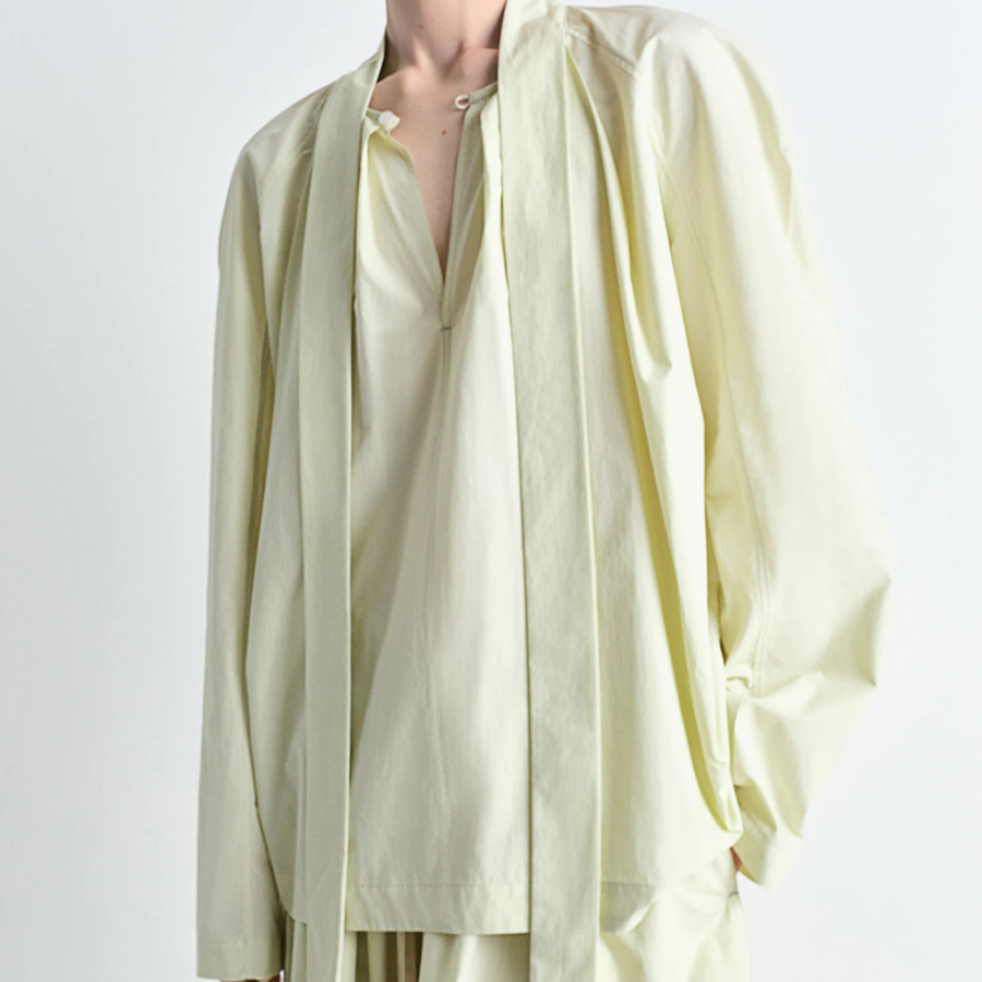 LEMAIRE – Ascot Blouse - Dusty Yellow