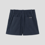 Maison Kitsune Women Casual Pleated Shorts - Navy