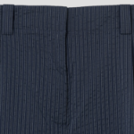 Maison Kitsune Women Casual Pleated Shorts - Navy