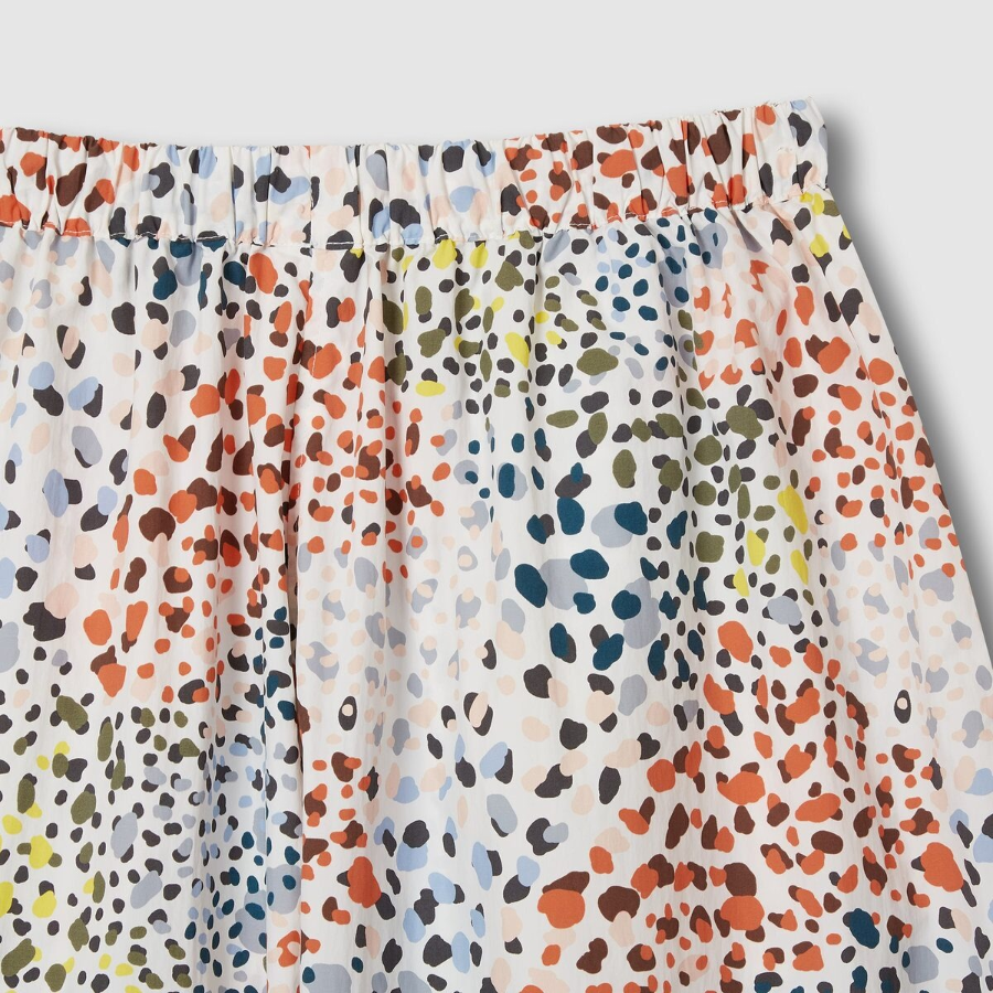 JAJU Shirring Bermuda Pants (Off White) — лёгкость и элегантность в повседневном исполнении