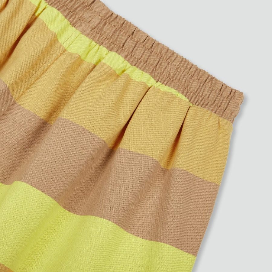 JAJU Rugby Half Pants (Yellow) — яркий акцент и комфорт в спортивном стиле