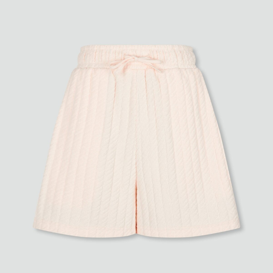 JAJU Terry Half Pants (Pink) — мягкость, уют и нежный цвет для повседневной свободы
