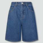 JAJU Denim Bermuda Pants (Blue) — лёгкий деним и расслабленный крой для летнего гардероба