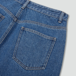 JAJU Denim Bermuda Pants (Blue) — лёгкий деним и расслабленный крой для летнего гардероба