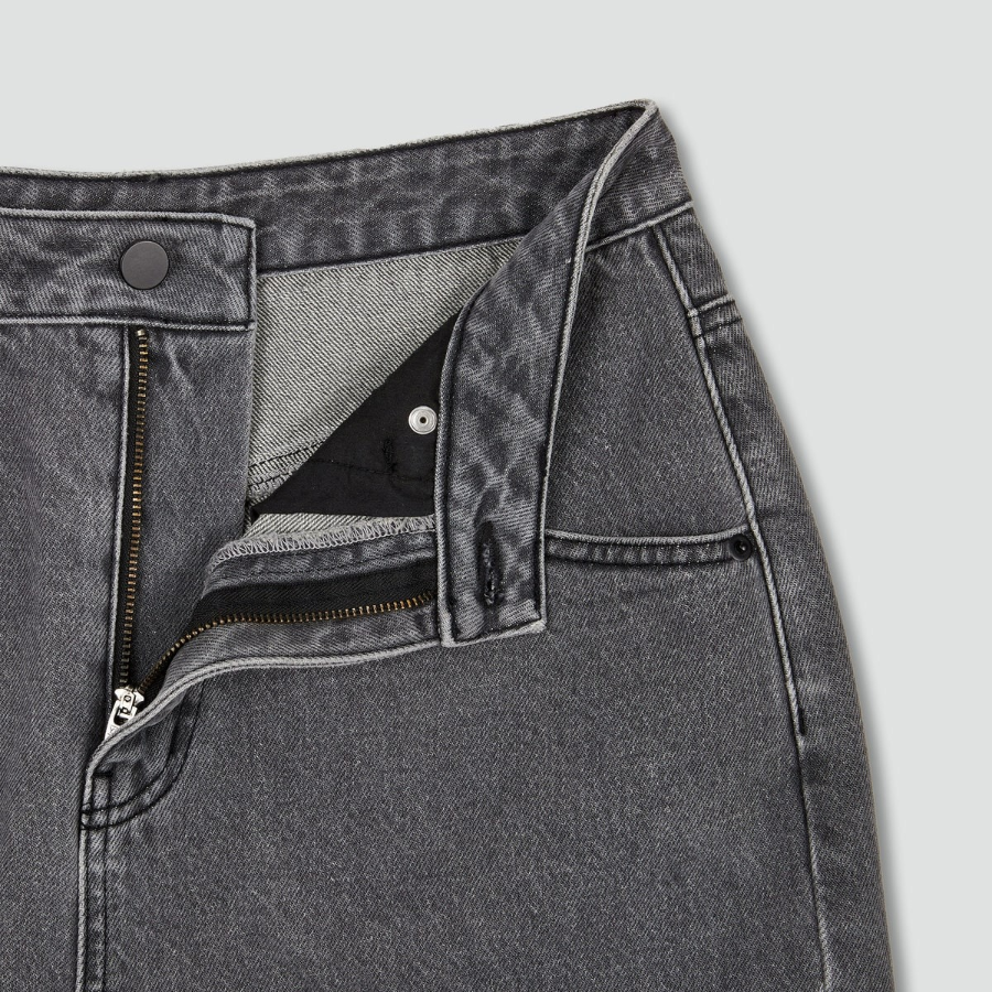 JAJU Denim Bermuda Pants (Gray) — сдержанный стиль и удобство каждый день