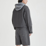 JAJU Denim Bermuda Pants (Gray) — сдержанный стиль и удобство каждый день