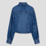 GANNI Light Denim Corsage Shirt - Blue