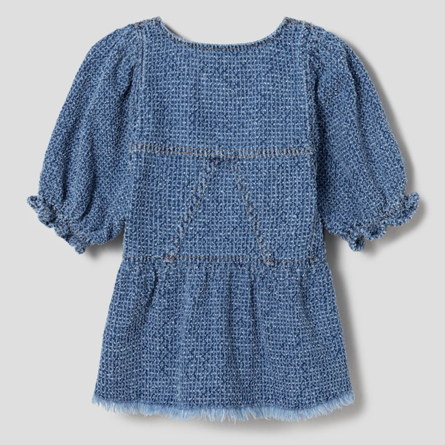 GANNI Fluffy Denim Blouse - Blue