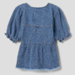 GANNI Fluffy Denim Blouse - Blue