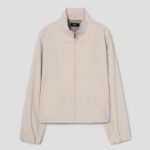 Theory Women Good Crunch Zip Blouson Jacket - Straw