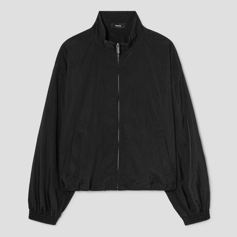 Theory Women Feather Nylon Zip Blouson Jacket - Black