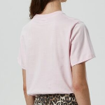 GANNI Basic Cotton Jersey Poodle Relaxed T-shirt - Light Pink