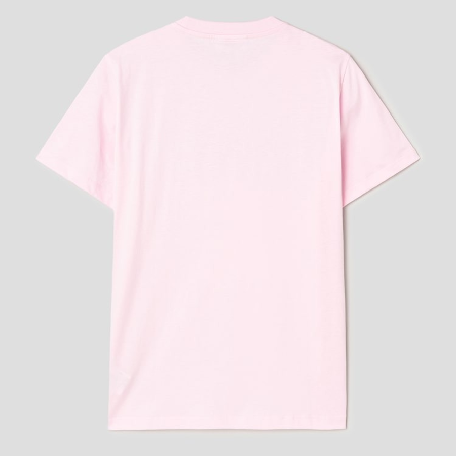 GANNI Basic Cotton Jersey Poodle Relaxed T-shirt - Light Pink