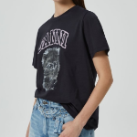 GANNI [EXCLUSIVE] Basic Cotton Jersey Katty Relaxed T-shirt - Ash