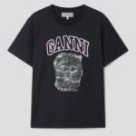 GANNI [EXCLUSIVE] Basic Cotton Jersey Katty Relaxed T-shirt - Ash