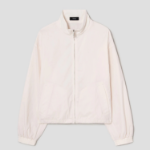 Theory Women Feather Nylon Zip Blouson Jacket - Ivory