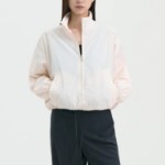 Theory Women Feather Nylon Zip Blouson Jacket - Ivory