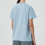 GANNI Basic Cotton Jersey Animals Relaxed T-shirt - Sky Blue