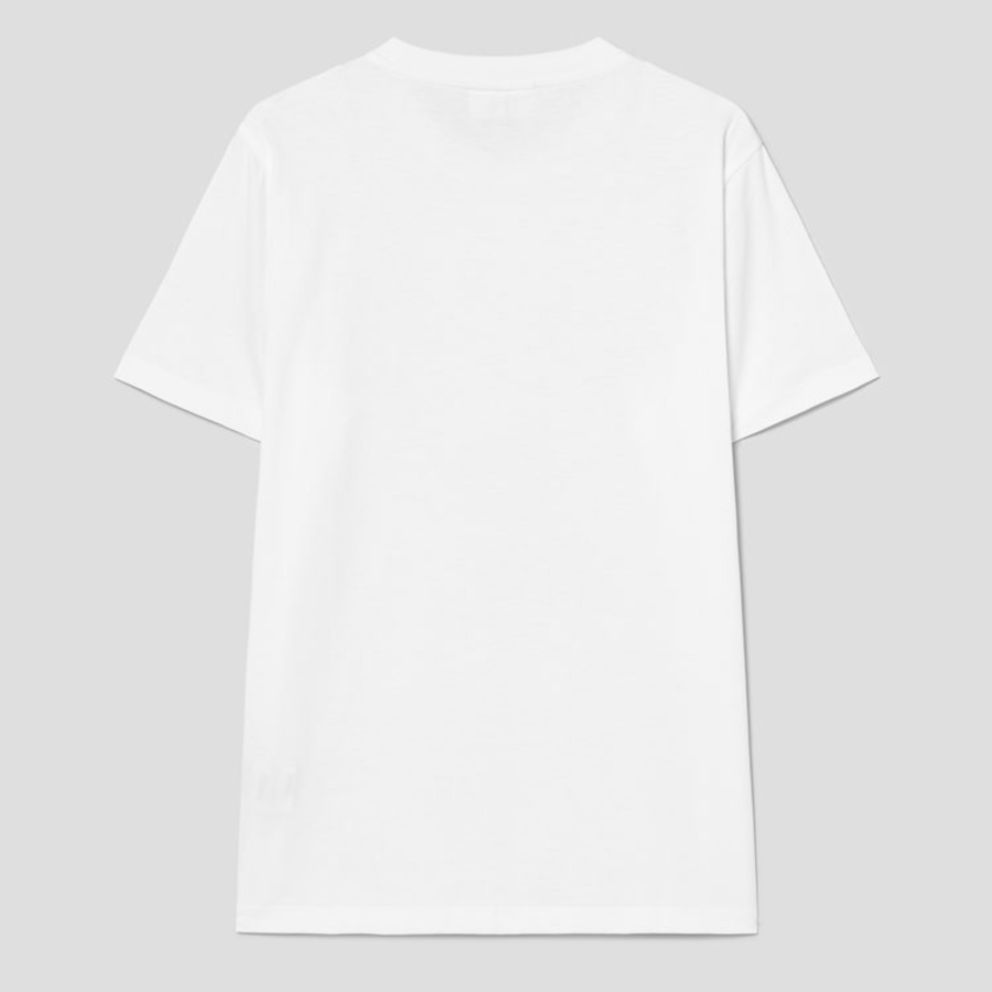 GANNI [EXCLUSIVE] Basic Cotton Jersey Poodle Relaxed T-shirt - White