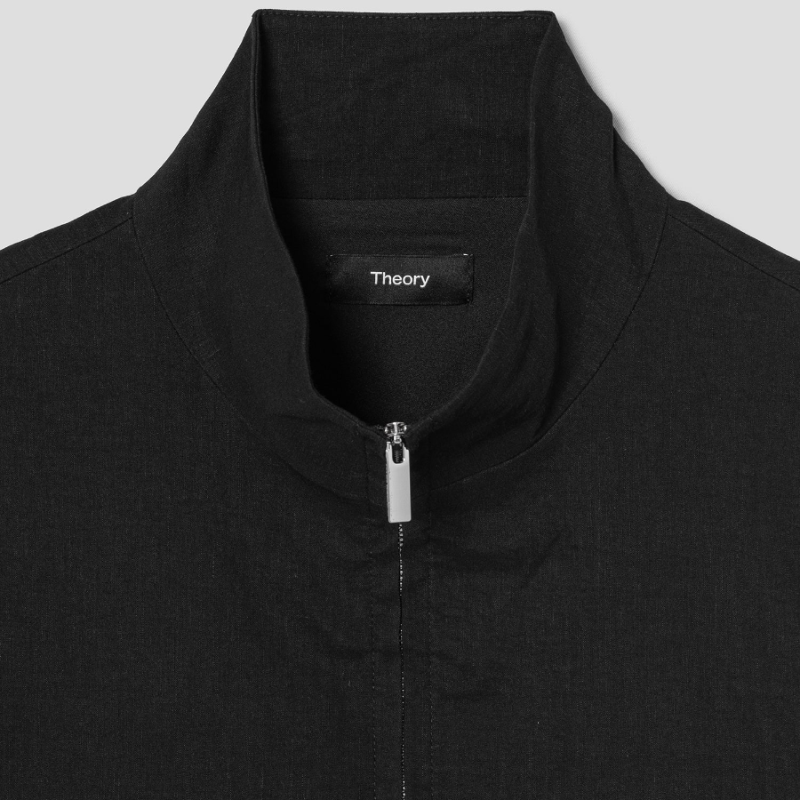 Theory Women Good Crunch Zip Blouson Jacket - Black