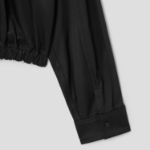 Theory Women Cotton Chino Hood Crop Jacket - Black