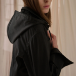 Theory Women Cotton Chino Hood Crop Jacket - Black