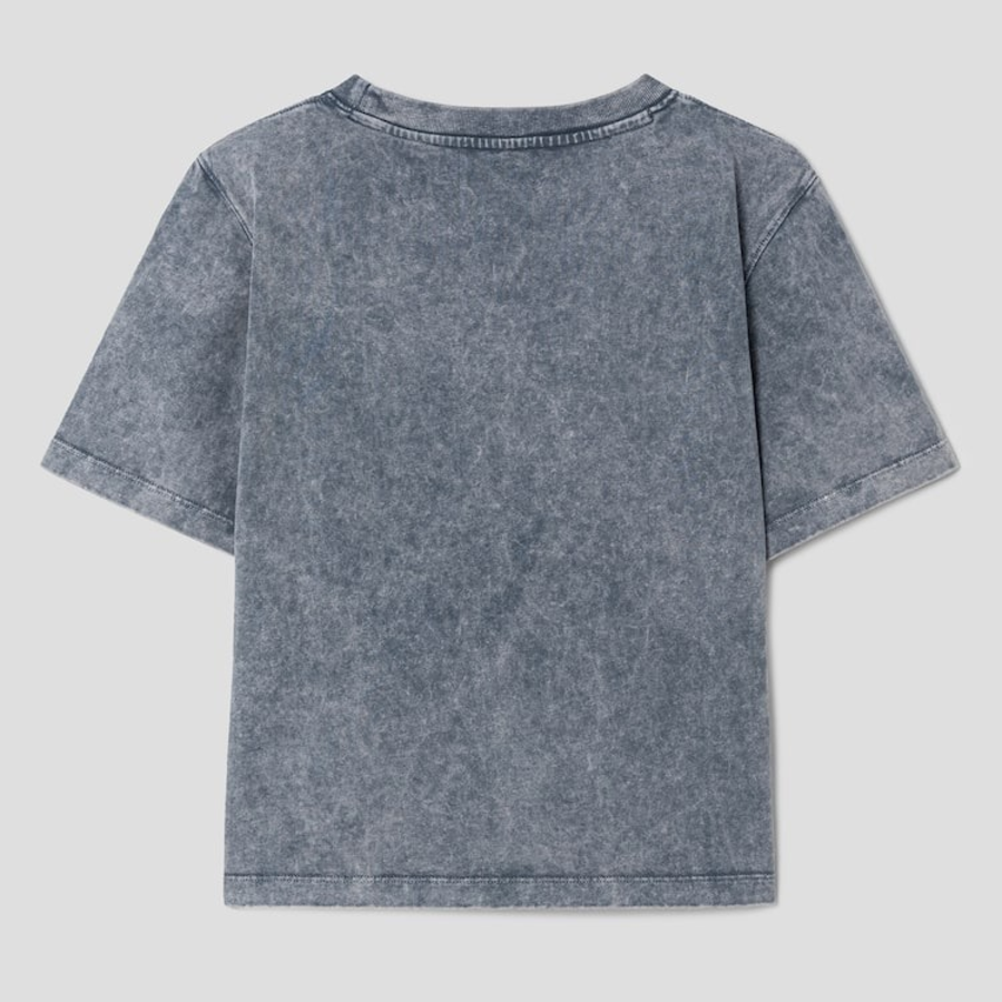 GANNI Heavy Cotton Jersey Heart Small T-Shirt - Ash