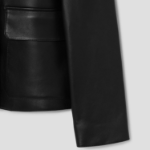 Theory Women New Point Nappa Patch Boxy Jacket - Black