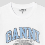 GANNI Basic Jersey Kitty Margot Relaxed T-Shirt - White
