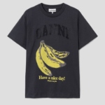 GANNI Basic Cotton Jersey Banana Relaxed T-shirt - Ash
