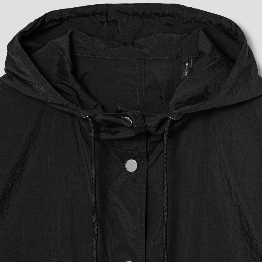 Theory Women Feather Nylon Hood Patch Jacket - Black