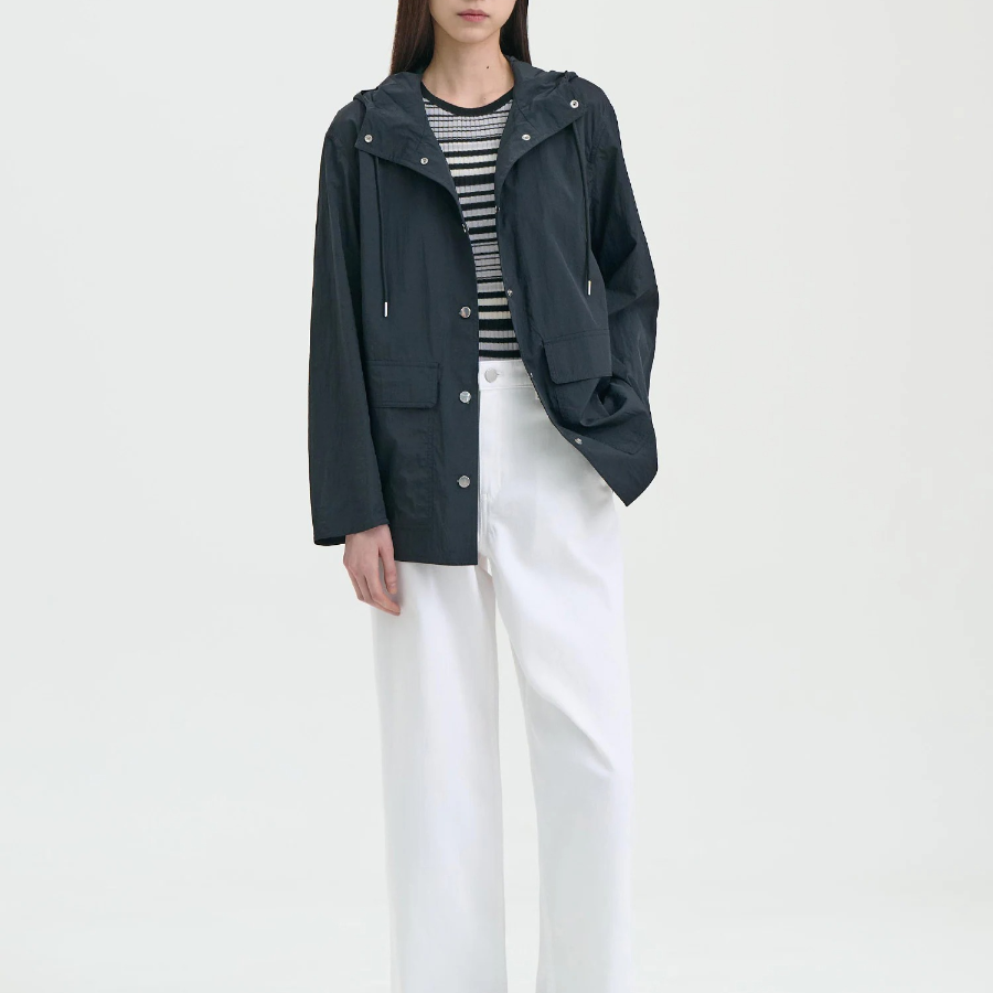 Theory Women Feather Nylon Hood Patch Jacket - Black