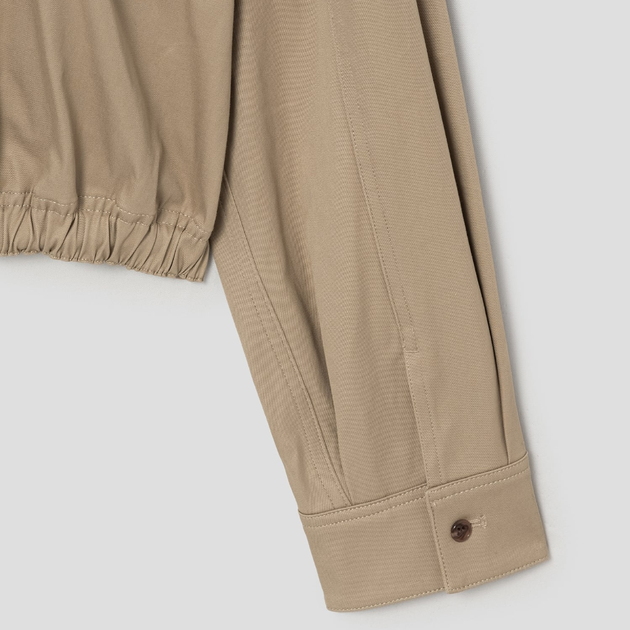 Theory Women Cotton Chino Hood Crop Jacket - Trench