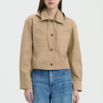 Theory Women Cotton Chino Hood Crop Jacket - Trench