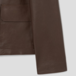 Theory Women New Point Nappa Patch Boxy Jacket - Clove