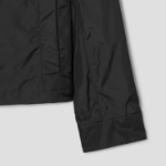 Theory Women Crisp Nylon Crew Neck Zip Up Jacket - Black