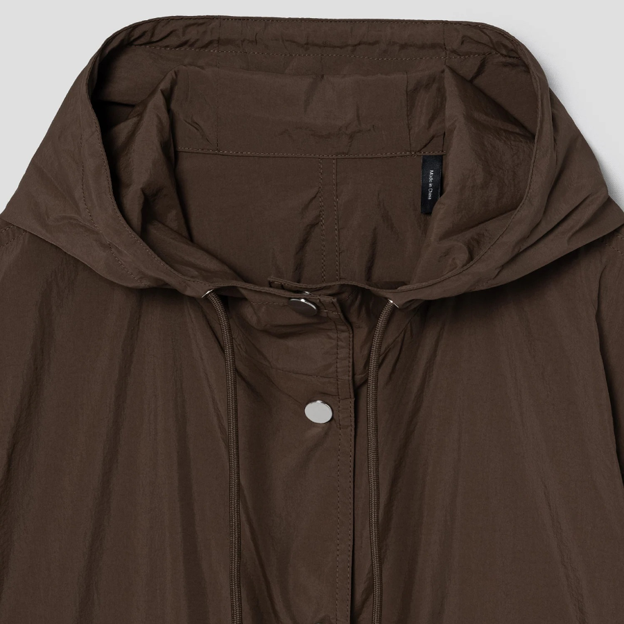 Theory Women Feather Nylon Hood Patch Jacket - Clove