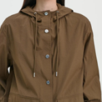 Theory Women Feather Nylon Hood Patch Jacket - Clove