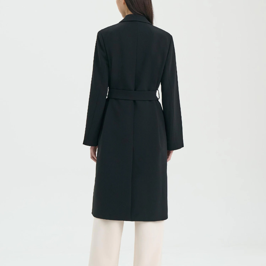 Theory Women Admiral Crepe Carcoat - Black