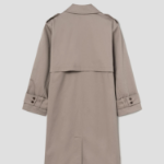 Theory Women Cotton Trench Double Trench - Soft Taupe